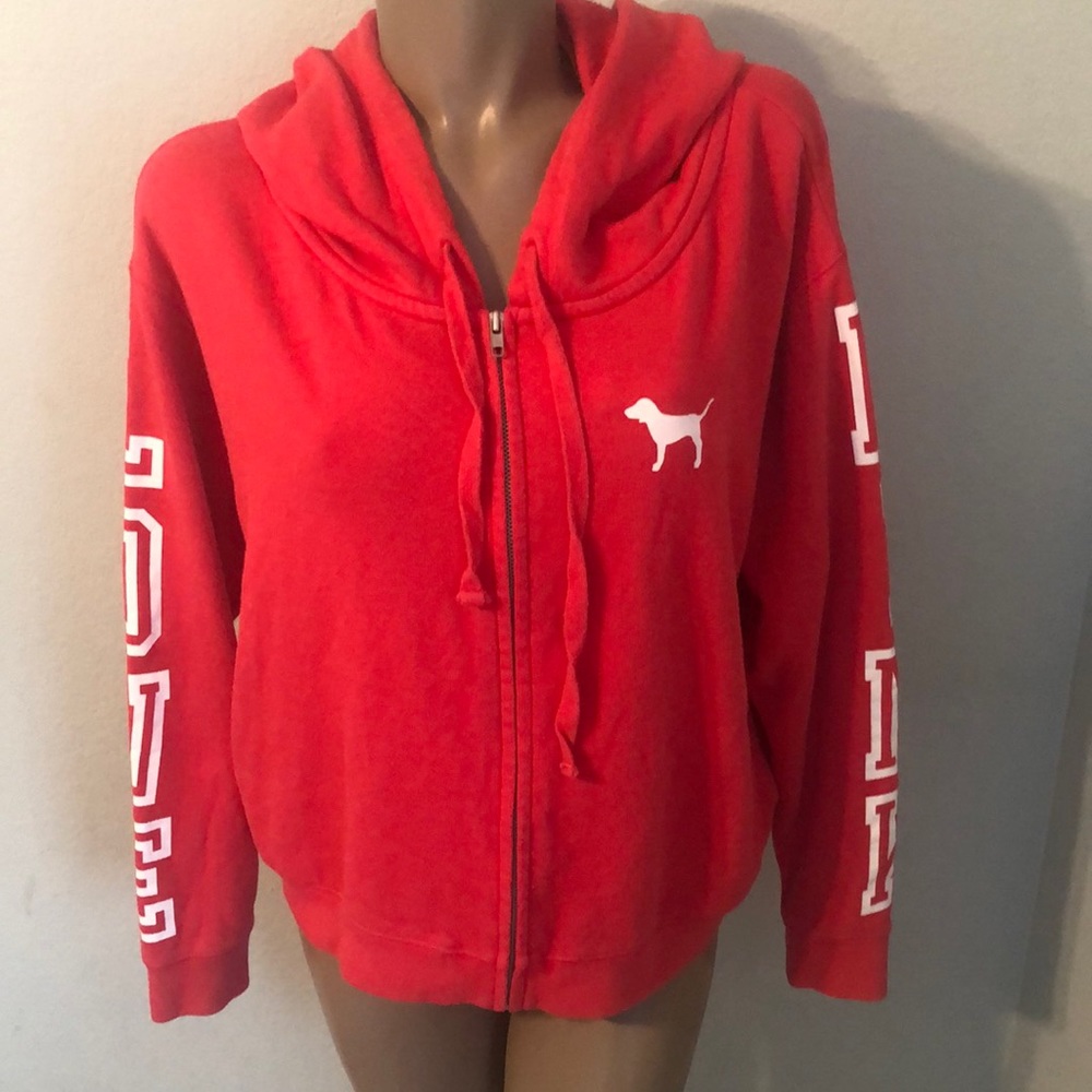 VS PINK Full Zip Jacket w Hood - L